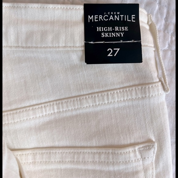 NWT J. Crew 10” Highest Rise Skinny Jeans in White - Picture 8 of 12